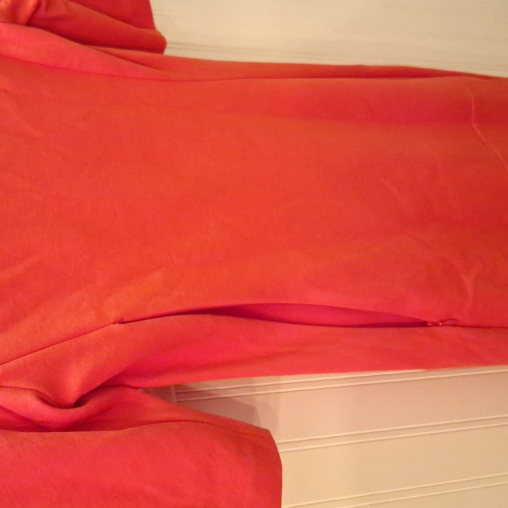 Coral knee-length short sleeve dress - Picture 4 of 4